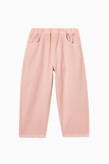 Straight-leg Pants in Cotton