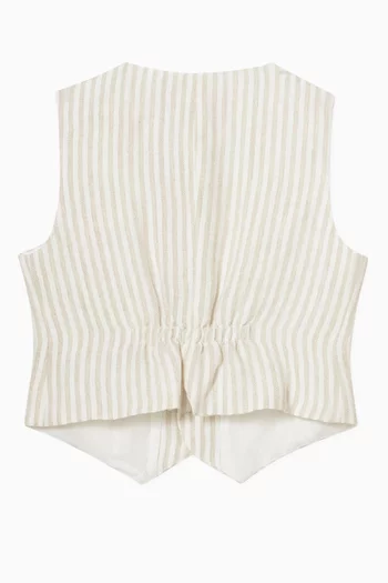 Striped Vest in Cotton