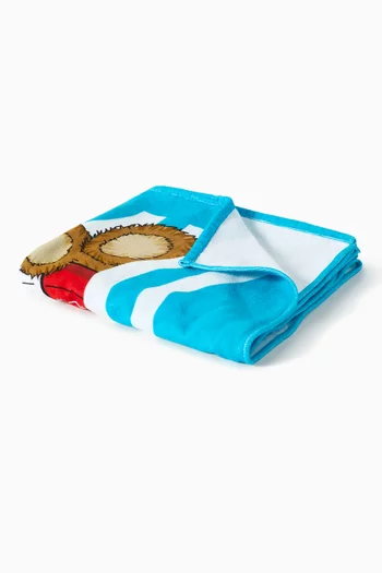 Teddy Bear Logo Beach Towel