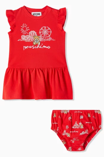 Ruffle Dress & Bloomers in Cotton
