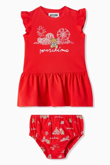 Ruffle Dress & Bloomers in Cotton