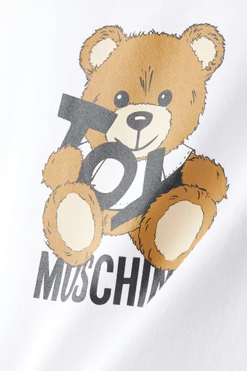 Baby Bear Logo Print T-shirt in Cotton