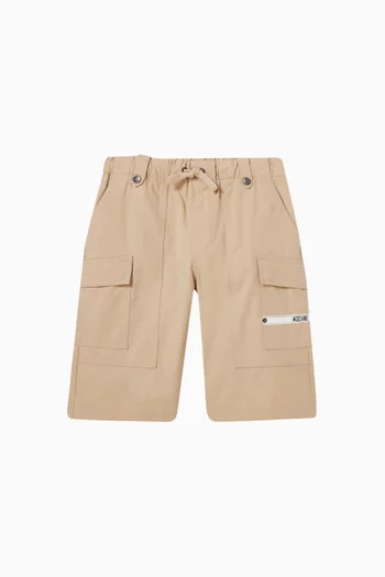 Logo-patch Cargo Shorts in Cotton