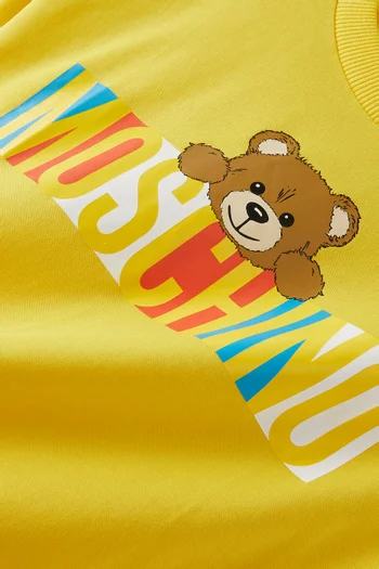 Bear Logo T-shirt in Cotton