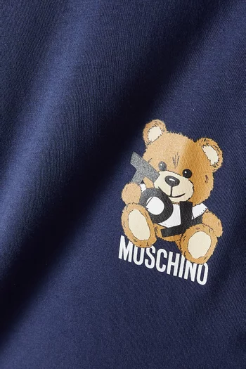 Teddy Print T-shirt in Cotton