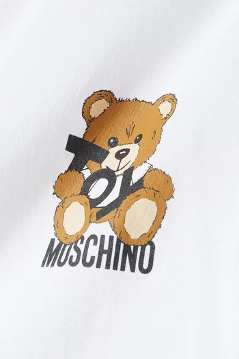 Teddy Print T-shirt in Cotton