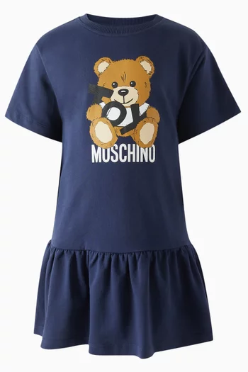 Teddy T-shirt Dress in Cotton Jersey