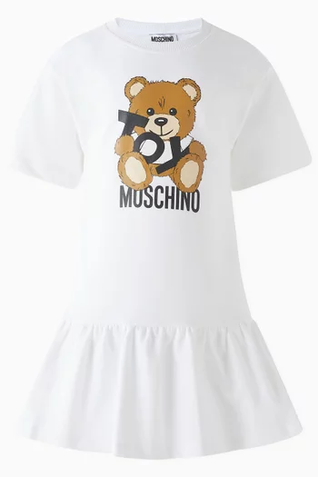 Teddy T-shirt Dress in Cotton Jersey