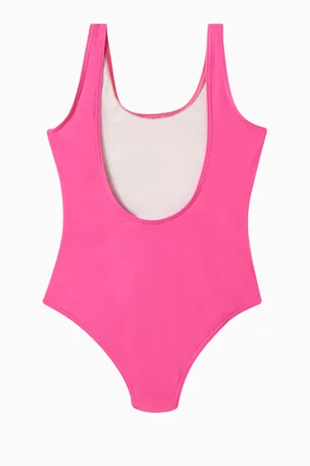 Bear Logo Graphic One-piece Swimsuit
