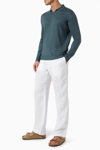 Drawstring Pants in Linen