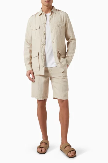 Bermuda Shorts in Linen