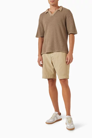 Pele Polo Shirt in Textured-cotton