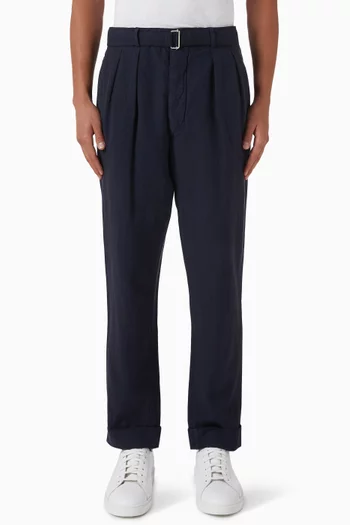 Pierre Tapered Pants in Lyocell-linen Blend