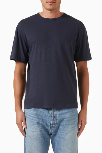 Garment Dyed T-shirt in Linen