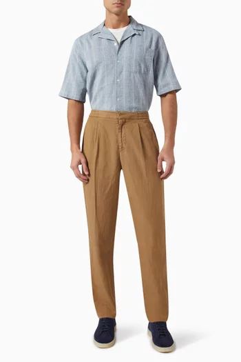 Luis Stripe Shirt in Cotton-blend