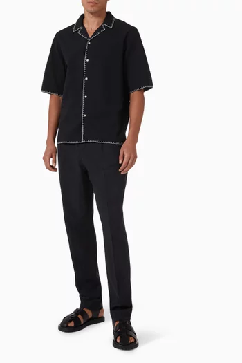Eren Shirt in Cotton Seersucker