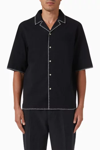 Eren Shirt in Cotton Seersucker