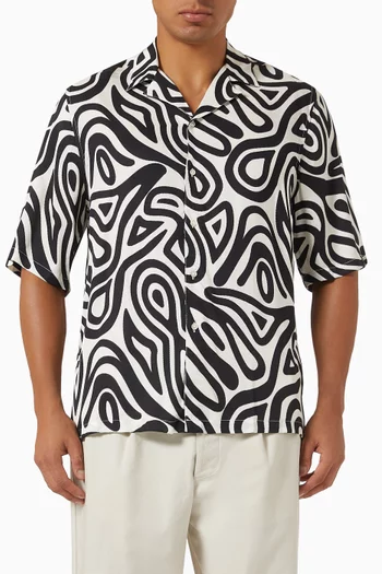 Eren Poska-print Shirt in Viscose
