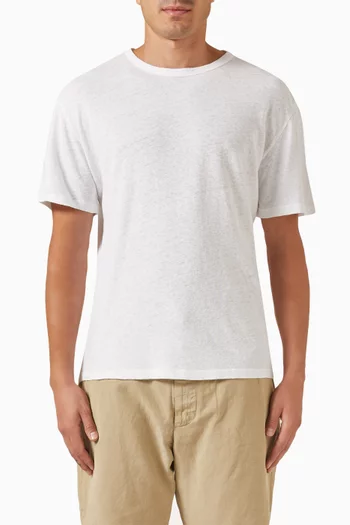 Garment Dyed T-shirt in Linen