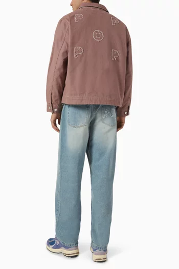 Pop Full Zip Jacket in Cotton Canvas
