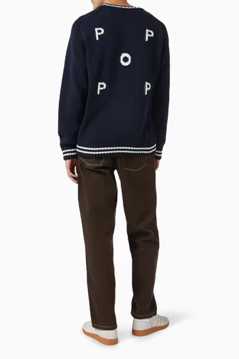 Logo Pullover in Cotton-knit