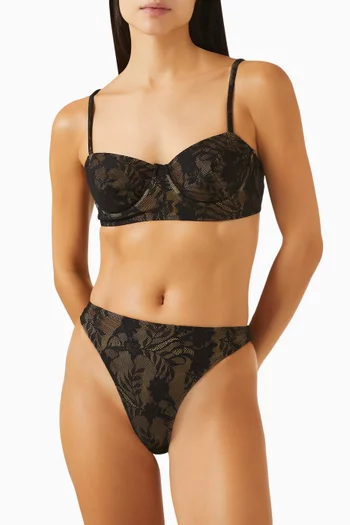 Luca Lace Bikini Briefs in Stretch-nylon