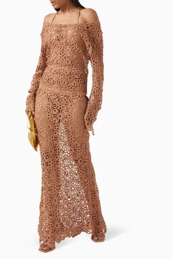 Obie Crochet Maxi Skirt