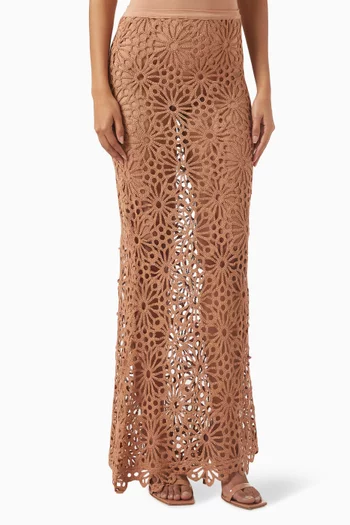 Obie Crochet Maxi Skirt
