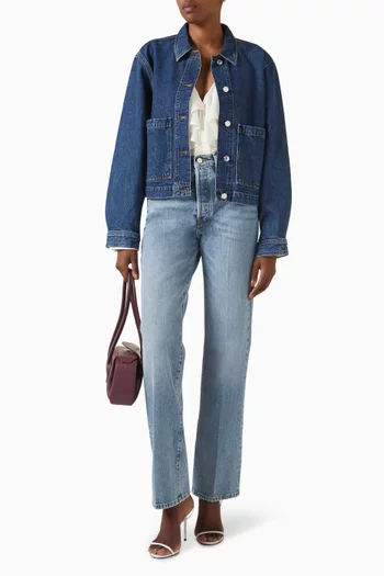 The Patch Jacket in Denim