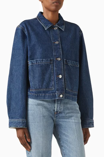 The Patch Jacket in Denim