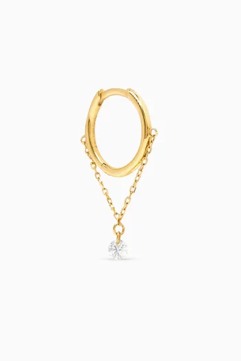 Single Diamond Earring in 18kt Gold