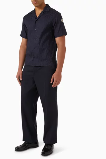 Monogram Shirt in Cotton