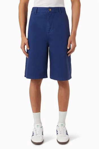 Twill Patch Shorts in Cotton