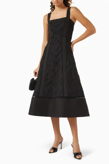 Kensington Embroidered Midi Dress