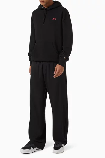 Small Running Dog Popover Hoodie in Cotton