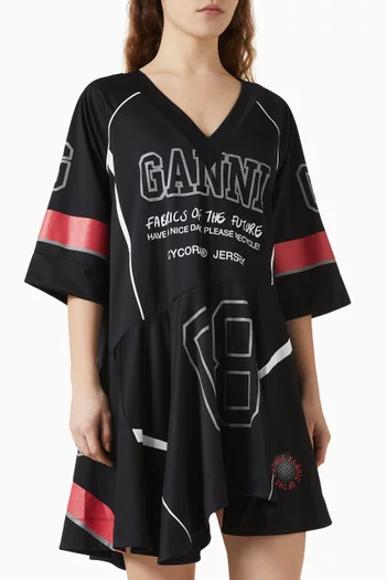 Future Oversized Mini Dress in Mesh