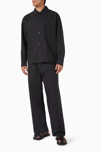 Pyjama Pants in Cotton Poplin