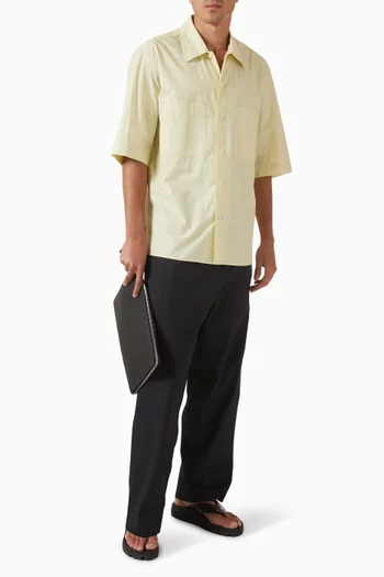 Convertible Shirt in Cotton-poplin