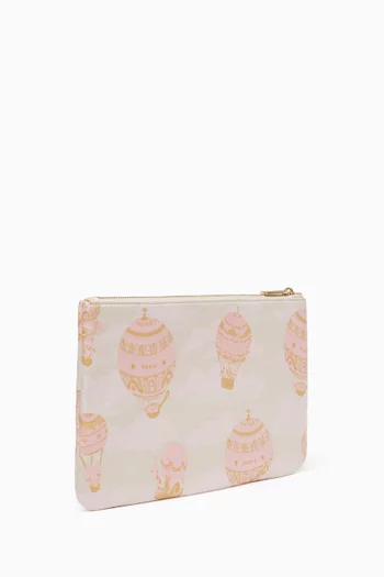 Hot Air Balloon Jacquard Pouch