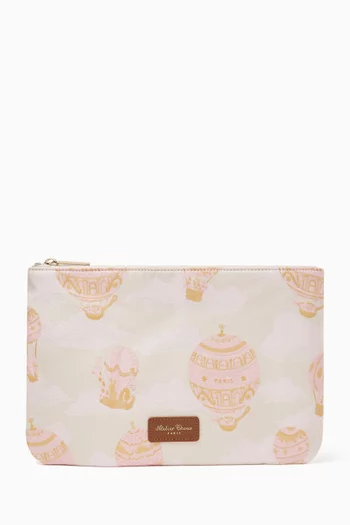 Hot Air Balloon Jacquard Pouch