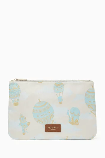 Hot Air Balloon Jacquard Pouch
