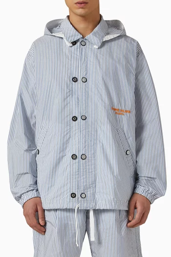 Coach Striped Jacket in Canvas
