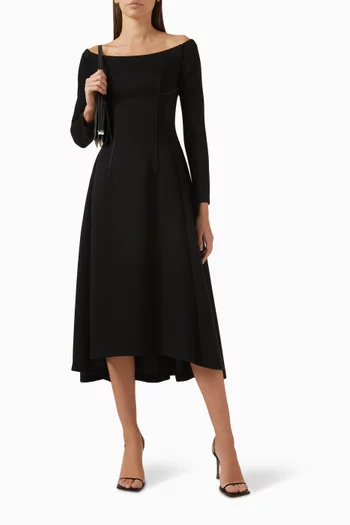Mimosa Off-Shoulder Midi Dress