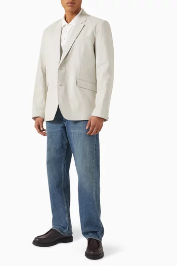 Butler Striped Blazer in Stretch Cotton