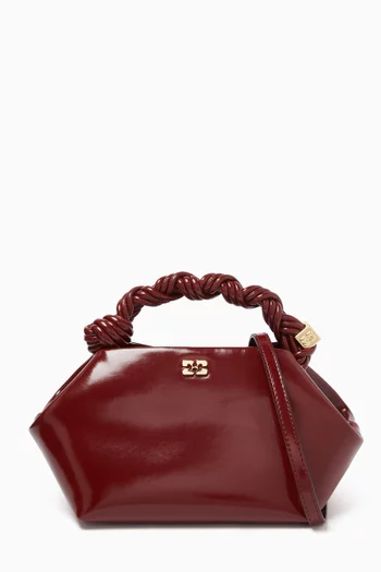 Small Bou Top-handle Bag in Recycled Patent Leather