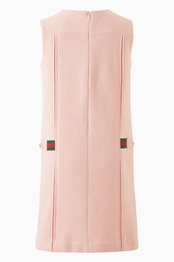 Sleeveless Horse bit Dress in Cotton