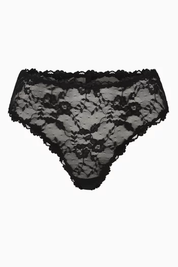 Stretch Lace Dipped Thong