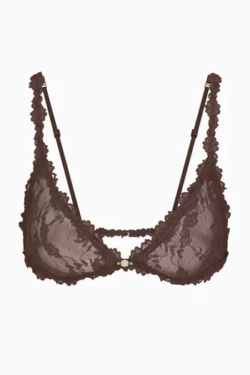 حمالة صدر بقصة مثلثة دانتيل مطاطي