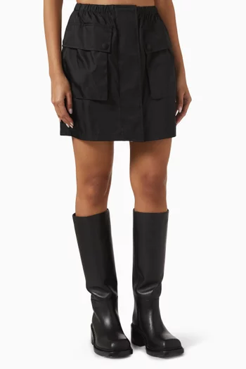 Cargo Mini Skirt in Re-Nylon