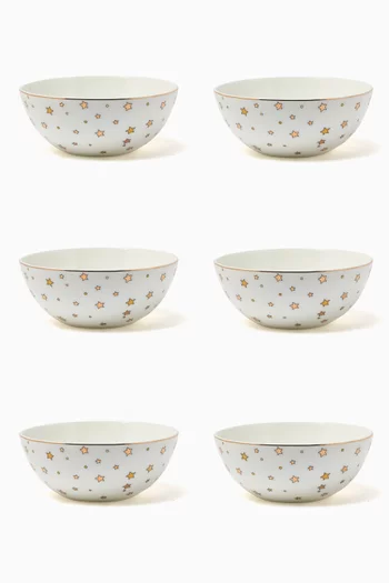 Nouri Bowls in Porcelain, Set of 6